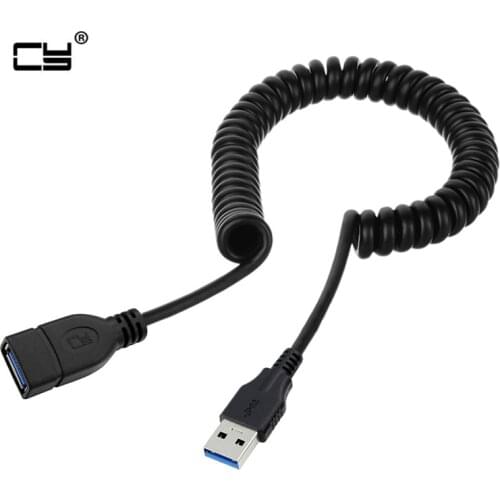 Stretch USB 3.0 Type-A Male to Female Extension Data Charge Cable for Tablet & Phone & Laptop 150cm 5ft