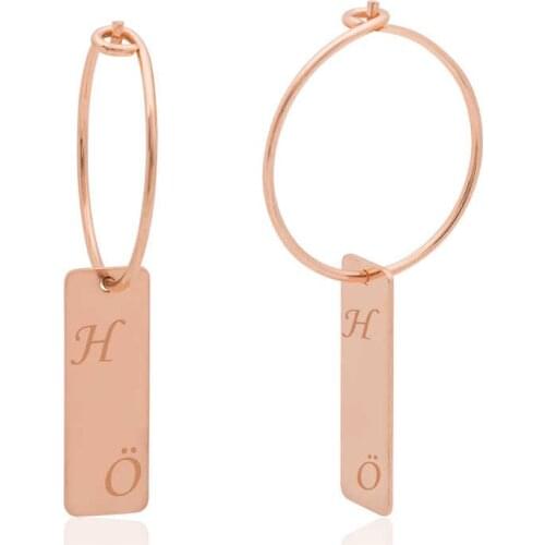 Tevuli 925 Sterling Silver Personalized Stick Earrings