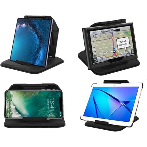 Universal Tablet Phone Holder Dashboard Mount Smartphone Holder Anti Slip Mobile Phone Stand GPS For For 3-9.7 inch