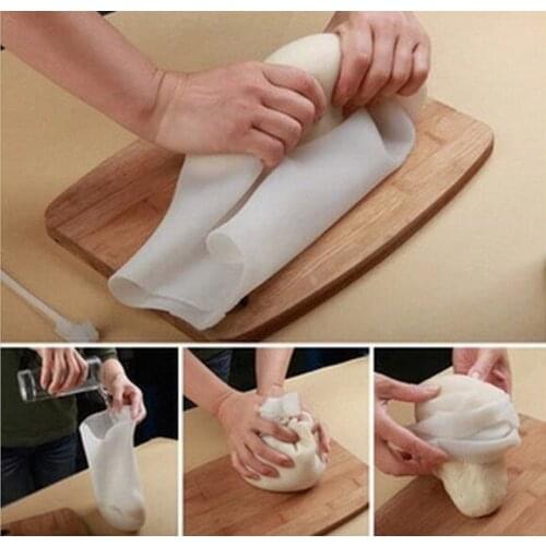 1PC New DIY Cooking Pastry Tools Soft Silicone Preservation Magic Kneading Dough Bag Flour-mixing Bag Women Kitchen Tool OK 0419