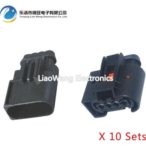 10 Sets 4 pin Automotive harness connector DJ7048-3.5-11/21 intake pressure sensor plug Auto connector 4P