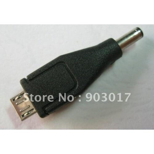1000 Pcs 3.5x1.35mm DC Power Plug Male to Micro 5 pin Adapter Connector Black Color Plastic Handle