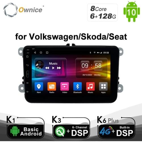 6G 128G IPS Network Ownice Octa 8 Core Android 10.0 2 Din Car DVD GPS Navi Radio Player For VW Volkswagen Skoda Octavia 2 Seat