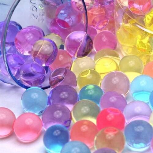 500-20000pcs polymer Growing Water Balls Big Home Decor Crystal Soil Hydrogel Gel Polymer Water Beads balls Flower Decoration 5z