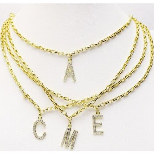 8 Strands Letter charms necklace link chain for Summber jewelry accessories picked the letters in message