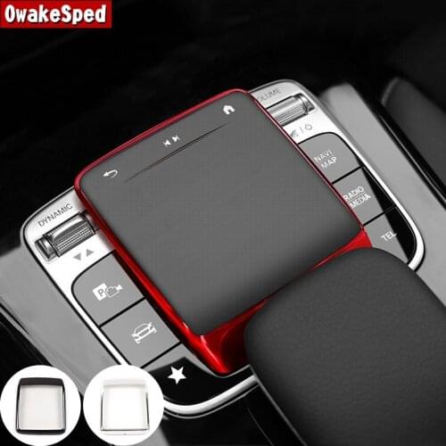 Car Center Console Multimedia Mouse Protection Frame Decoration For Mercedes Bnez GLS GLE GLB X247 A B Class W167 W177 W247