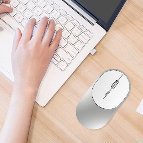 Wireless Bluetooth Mouse for MacBook PC iPad Computer Rechargeable Dual Modes Bluetooth 4.0 + USB mouse with 3 Adjustable DPI