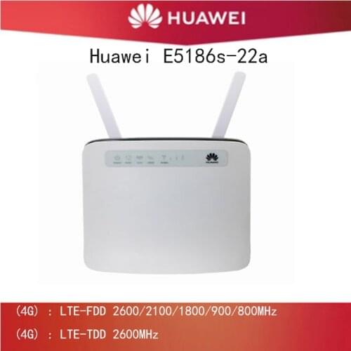 Huawei E5186 E5186s-22 4G Wireless Router LTE FDD 800/900/1800/2100/2600Mhz TDD2600Mhz Cat6 300Mbps Mobile Gateway Router