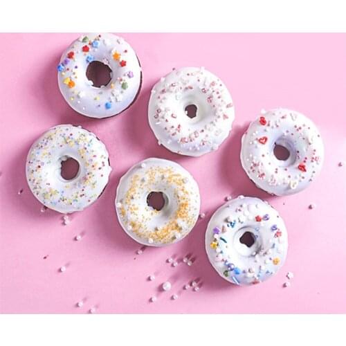 Qsprinkles Decorative Sugar Donut Lollipop Fondant Mousse Birthday Cake Topper Pearl Crystal Granulated Sugar Cupcake Ropoers QS