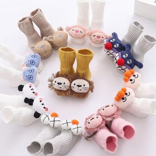 Spring Autumn Baby Cotton Baby Anti-skid Socks for Children Boys Girls Casual Cartoon Anime Newborns Short Clothes Kids Toddlers