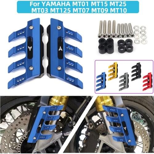 For YAMAHA MT01 MT15 MT25 MT03 MT125 MT07 MT09 MT10 Motorcycle Accessories Front Fender Side Protection Guard Mudguard Sliders