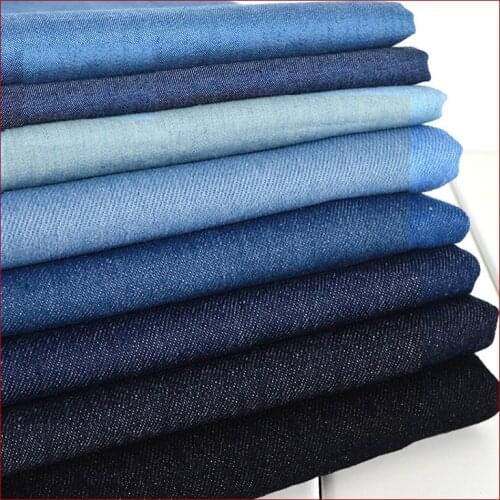 Hot Sale 50*150cm Thick 100% Cotton Blue Jeans Denim Fabric Indigo Denim Fabric By Half Meter DIY Sewing Patchwork Fabric