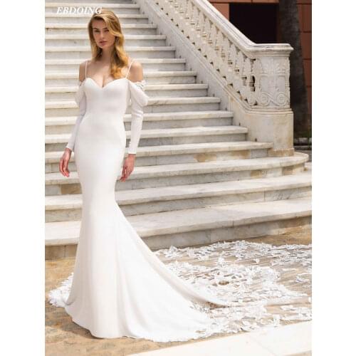 EBDOING Satin Wedding Dresses