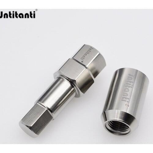 Custom high performance precise 10.9 grade Gr.5 titanium lug nut M12*1.25*32mm