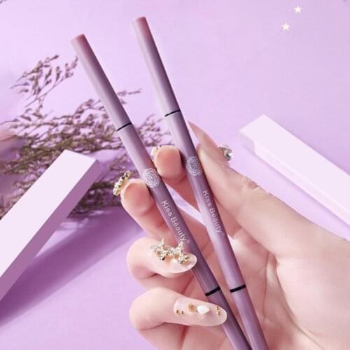 Eye Brow Brush Extra Fine Double-Head Eyebrow Pencil Easy to Use Waterproof Lasting No Makeup Bionic Eyebrow Pencil Fine Core