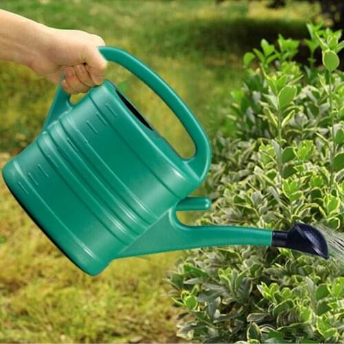 Watering Can with Green 10 Litre 2 Gallons Garden Flower Water Bottle Watering Kettle with Handle Long Mouth