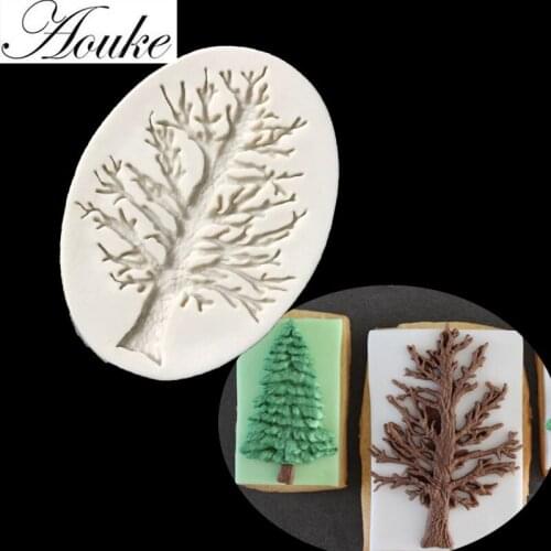 New arrival Trees silicone mold fondant cake decoration baking mold D030