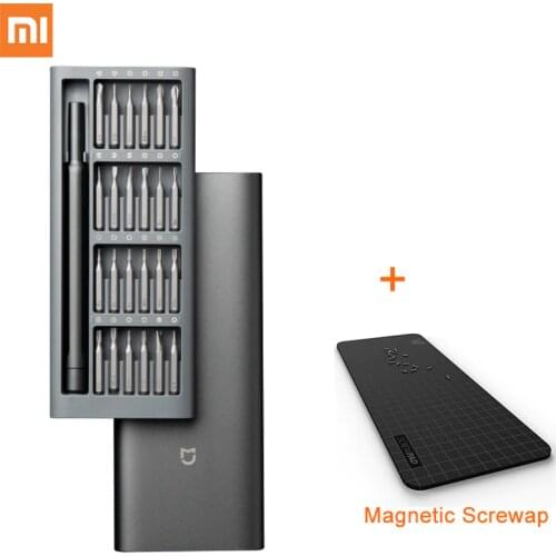 2020 New Original Xiaomi Mijia Daily Use Screw Kit 24 Precision Magnetic Bits Aluminum Box Screw Driver xiaomi smart home Kit