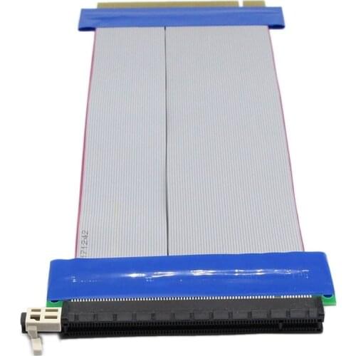 PCI-E PCI Express 16X Riser Card Extender Flex Flexible Extension Cable for 1U 2U Small Case