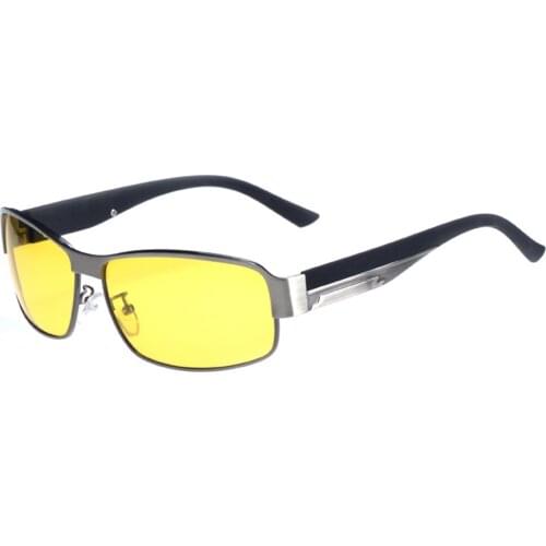 Shield Alloy Polarized Night Vision Glasses For Driving Minus Myopia Sunglasses Custom Made Prescription Sunglasses -1 To -6