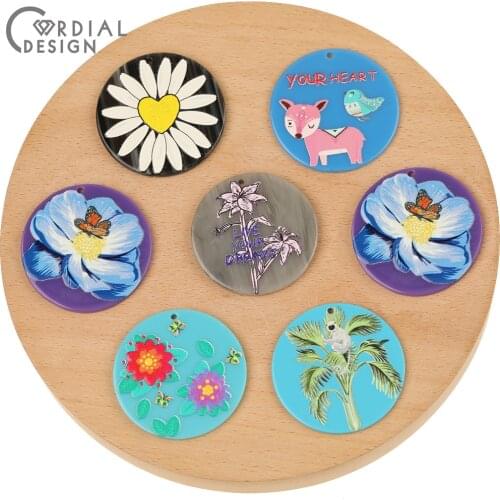 Cordial Design 50Pcs Jewelry Accessories/Earrings Making/Connectors/DIY Pendant/Hand Made/Charms/Jewelry Findings & Components