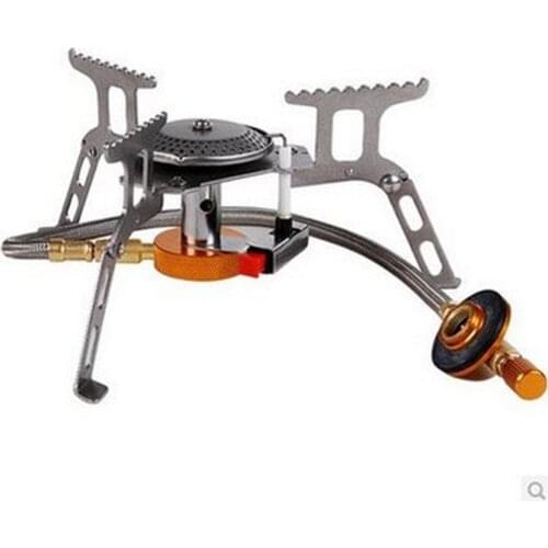 SPORTSHUB 228G 160x160x50MM High Strength Stainless Steel Portable Outdoor Camping Stove Gas Burner Picnic Cooker SES0017