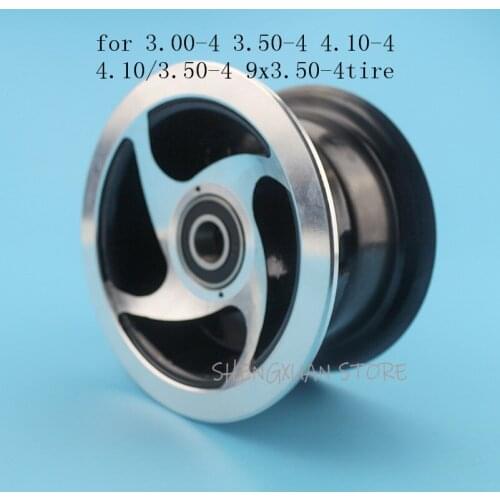 Super 4 inch aluminum alloy wheel rim hub 15mm Inner hole for 3.00-4 3.50-4 4.10-4 4.10/3.50-4 9x3.50-4 tire tyre