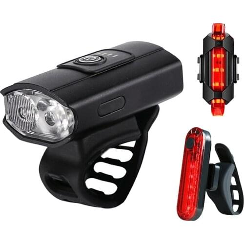 T6 Mountain Bike Light 1200mAh 700LM USB Charging LED Road Bicycle Lamp 4 Sounds Electric Horn for MTB Mountain Road Bike Cycli