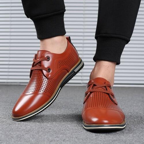 Misalwa Hollow Ventilated Blue Men Summer Casual PU Leather Shoes Big Size 38-48 Dropshipping Man Basic Moccasins Driving Loafer