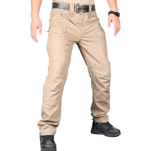Outdoor Tactical Hunting Pants Waterproof Mountain Fishing Pants Men Cotton Climbing Camping Trousers