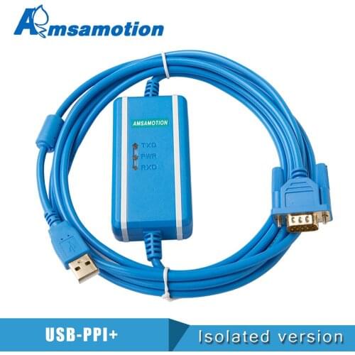 USB-PPI PLC Programming Cable USB to RS485 Adapter For Siemens S7-200 PLC USB PPI Download Cable