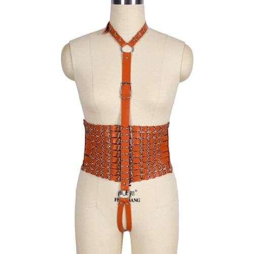 Body Leather Harness Woman Bondage Bra Accessories Sexy Lingerie Set Suspenders Belt Bustier Corset Pole Dance Rave Wear Garter