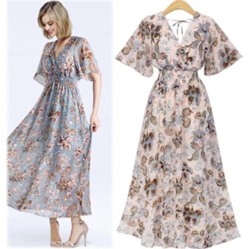 Dress 2021 New Summer Chic Temperament Gentle Floral French Minority Slimming Elegant Dress for Women plus size 4XL
