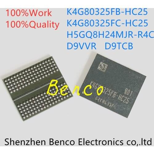 1piece)100% test K4G80325FB-HC03 K4G80325FB-HC25 K4G80325FB-HC28 H5GQ8H24MJR-R0C H5GQ8H24MJR-R4C (1GB) BGA Chipset