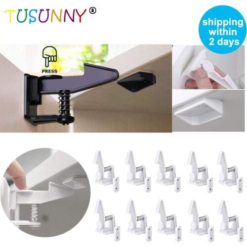 TUSUNNY 10/20Pcs Children Protection Baby Security Lock for Kids Drawer Door Safety Child Invisible Kids Safety Cabinet Lock