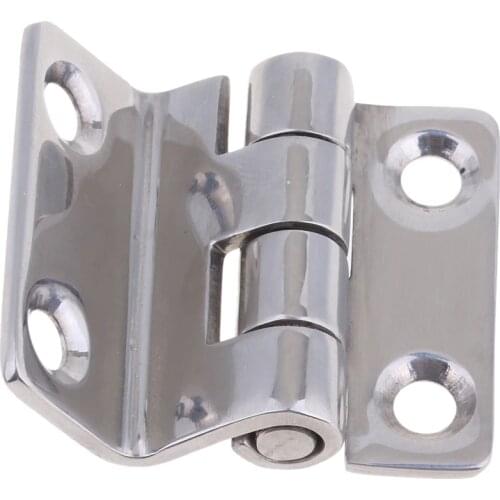 304 Marine Stainless Steel Folding Boat Door Hinges 1.7 x 1.5"