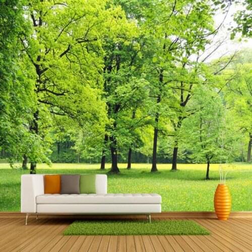 3d Landscape Wallpaper Hd Wall Murals Green Woods Paper Wallpaper Designs Wall Piece Kitchen Wallpaper Bedroom Wall Art Decor