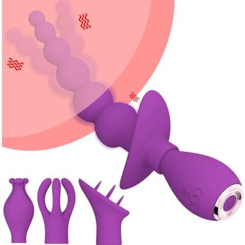 4 in 1 Clit Vibrator G Spot Clitoris Stimulator Nipple Massager Sex Toys for Women Strong Vibration Butt Plug Adult Products