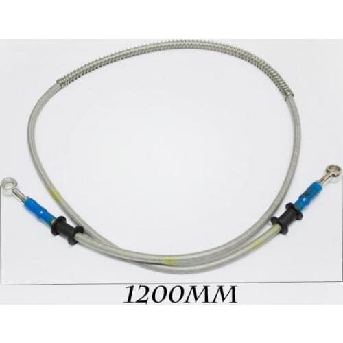 Brand new 100% 1200MM MOTORCYCLE MADE STAINLESS STEEL BRAKE LINES HOSES 10MM caliber Clutch modification Universal