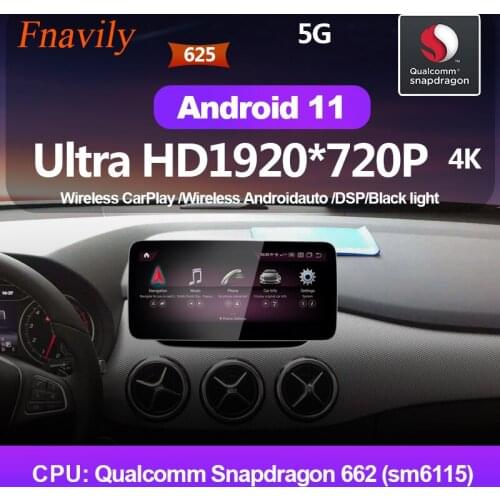 Fnavily Android 11 Car Radio For Mercedes Benz B Class W246 2011-2014 NTG4.5 IPS audio Multimedia Dvd navigation GPS 12.3"