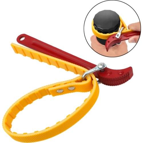 Chain Oil Filter Puller Strap Spanner Oil Filter Wrench Belt Wrench Oil Filter Adjustable Strap Opener