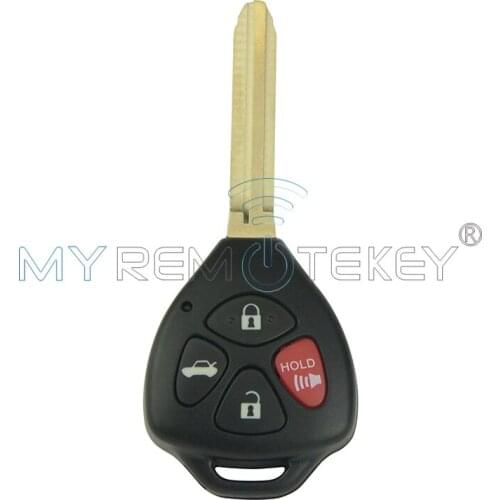 Remtekey HYQ12BBY 314.4Mhz for toyota Corolla Camry Remote Key 4 Button 4D67 G chip TOY43 key blade Remote Car Key