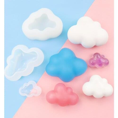 Clouds Shape Candle Mold Silicone Molds Cute Jewelry Soap Making Mold Handcraft Ornaments Making Tool DIY Soap Mold moule bougie