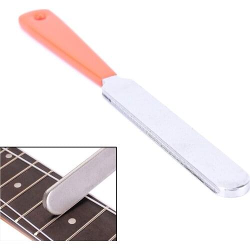 IRIN 1Pc Guitar Fret Stainless Steel Narrow Dual Cutting Edge Tool Guitar Polished file Rasp Grinding knife Professional Repair