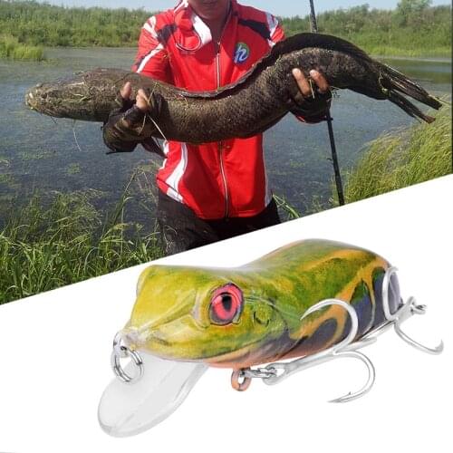 4cm 9.5g Artificial Simulation Frog Fishing Lure Bait With Hooks Tackle Jerkbait Trolling Swim