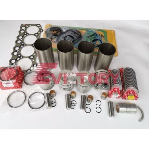 For MITSUBISHI 4D32T 4D32-T rebuild kit oil pump bearing valve gasket piston liner