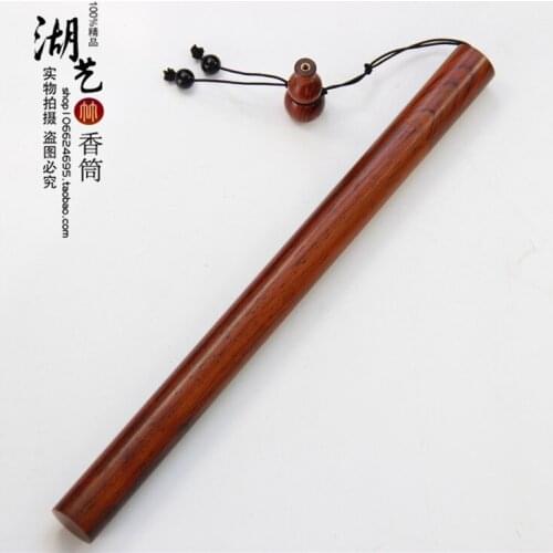 Creative incense cone emarginated cocobolo rosewood joss stick bottom long gourd joss stick inserted aloes lie cone incense box