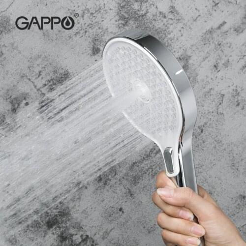 GAPPO Round & Square Shower head Chrome High Pressure Ultra-thin Shower Head Faucet Ducha