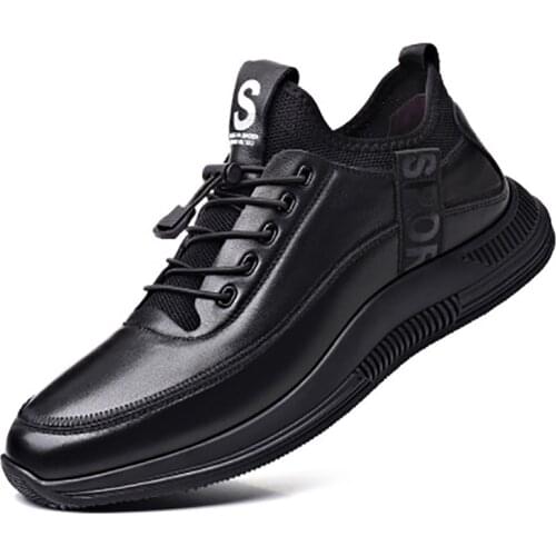 2021 New Elevator Shoes Mens Sports Shoes High-top Shoes Outdoor Fashion Comfortable Elevator Shoes Lazy Sleeve