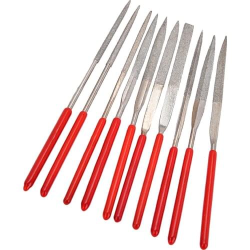 10pcs Guitar File Fret Nut Saddle Slot Grinding Set Luthier Repair Tool